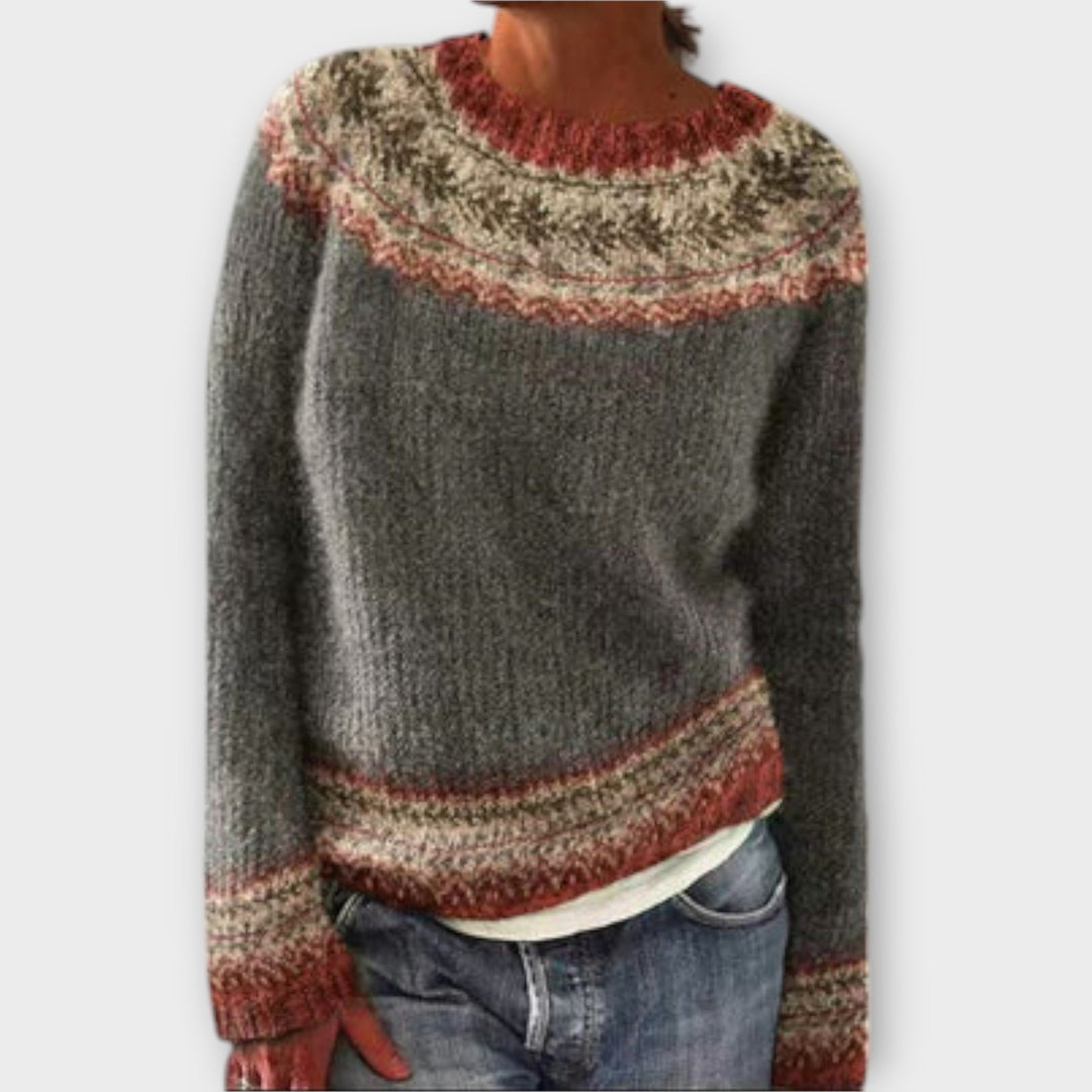 Elke | Nordic-Inspired Patterned Sweater