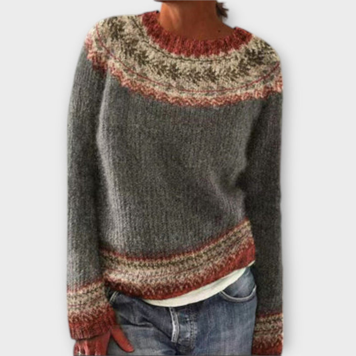 Elke | Nordic-Inspired Patterned Sweater