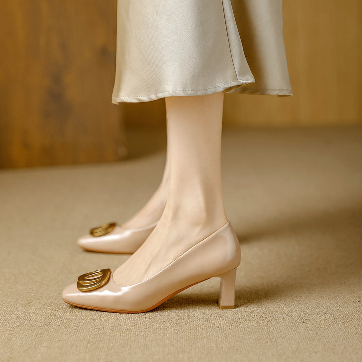 Leona | Elegant Block-Heel Pumps