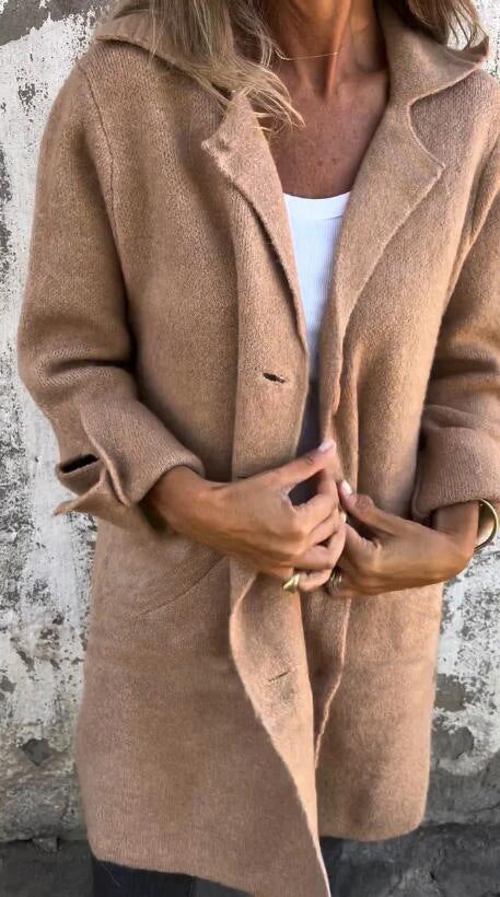 Antonia | Longline Open-Front Coat
