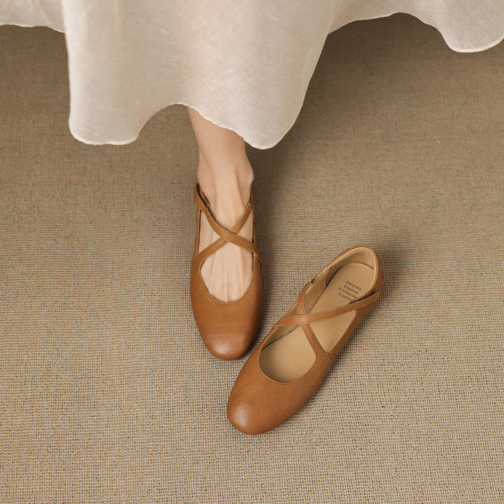 Cara | Crossover Strap Flats