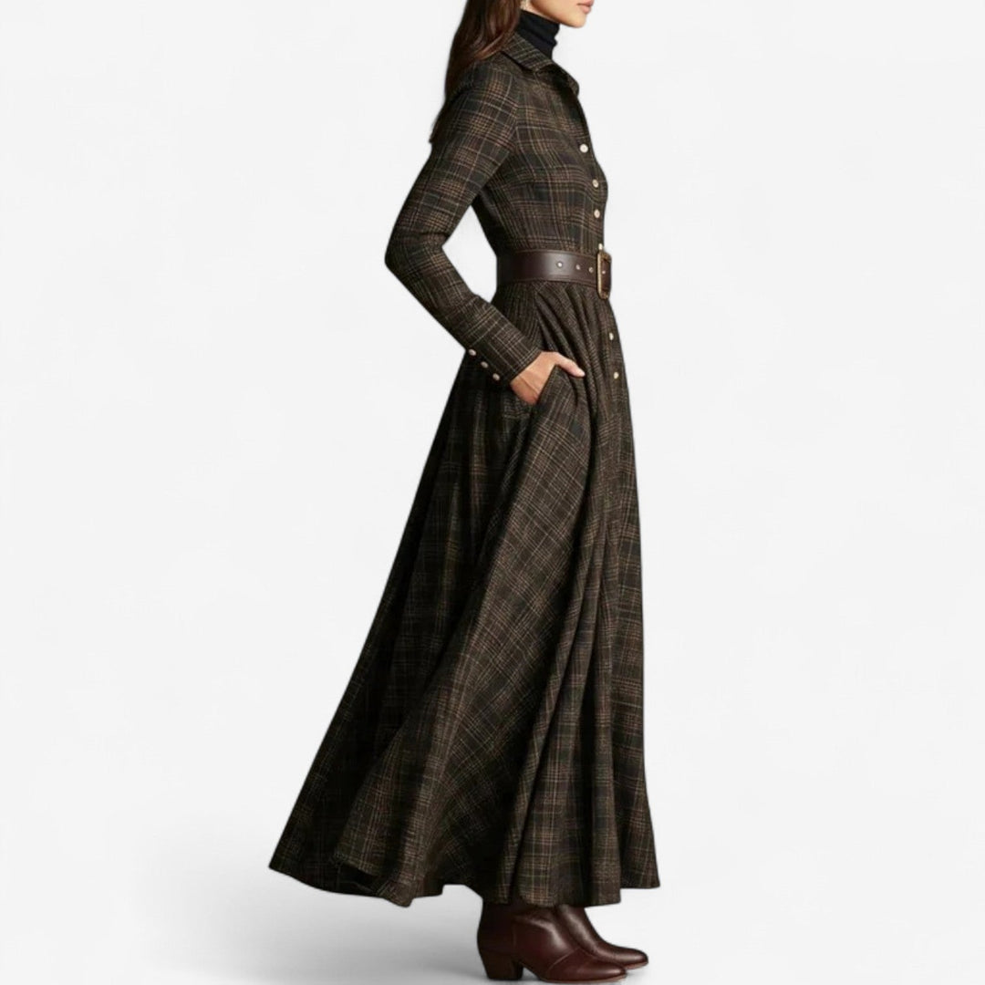 Leonora | Belted Vintage Maxi Dress