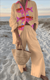 Brigitte | Coastal Print Two-Piece Set