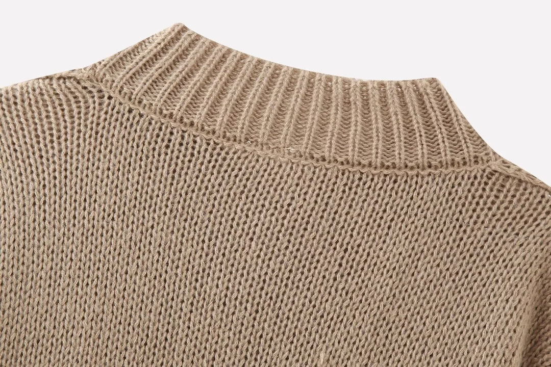 Bernice | Round Neck Chunky Knit Cardigan