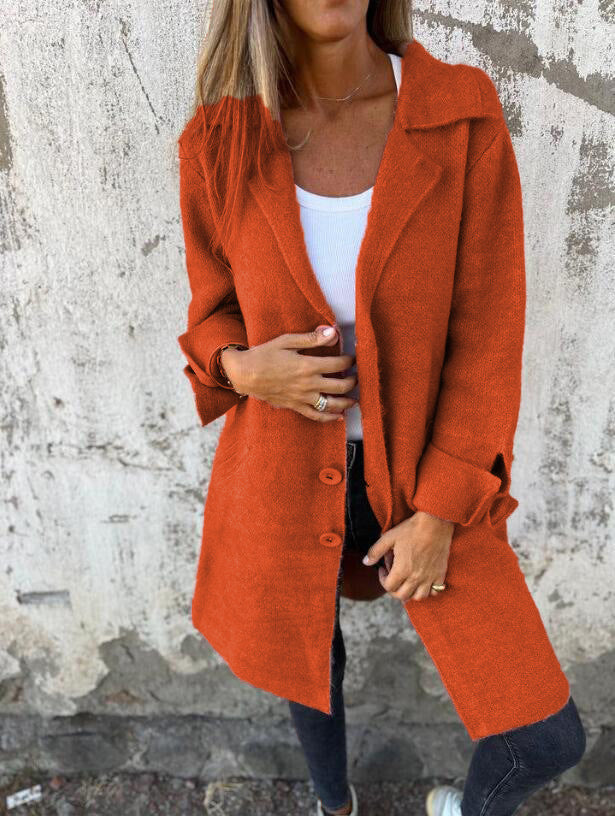 Eleanora | Longline Brushed Coat