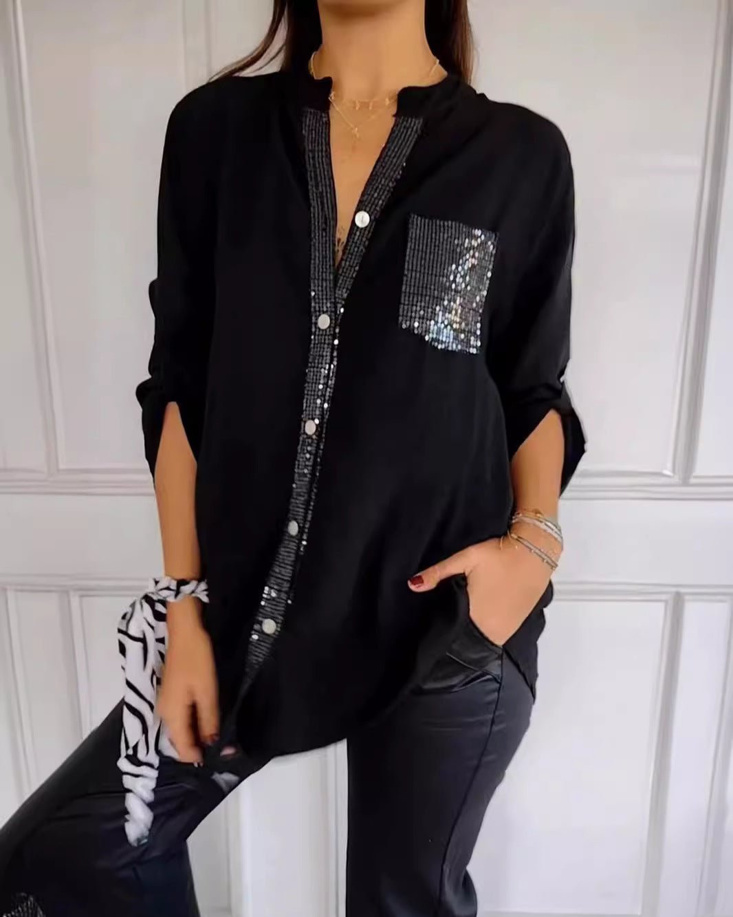 Blanche | Relaxed Button-Front Blouse