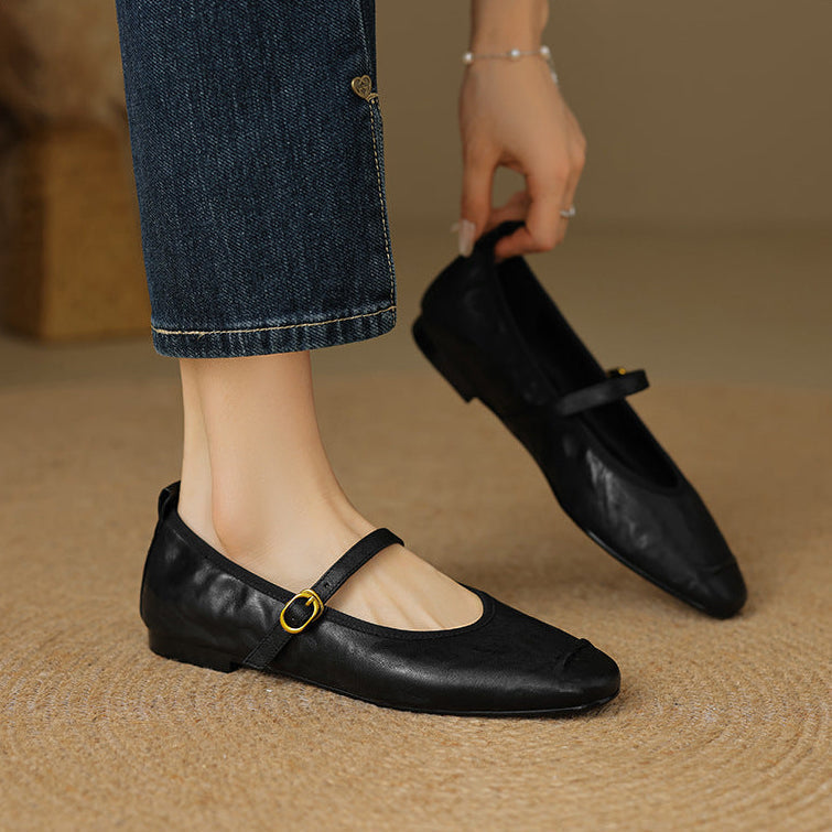 Elaine | Timeless Strap Flats