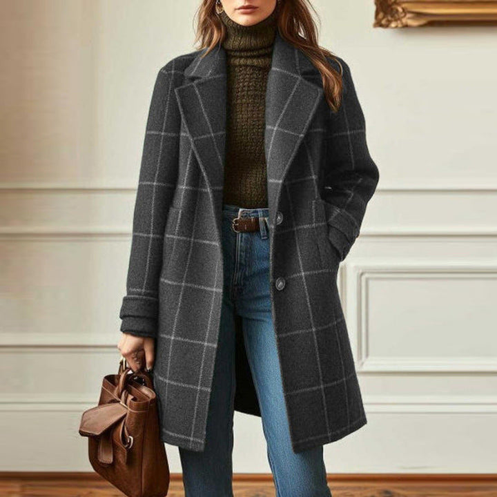 Prudence | Timeless Windowpane Check Coat