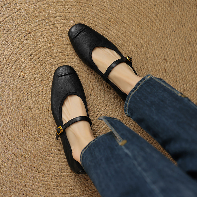 Elaine | Timeless Strap Flats