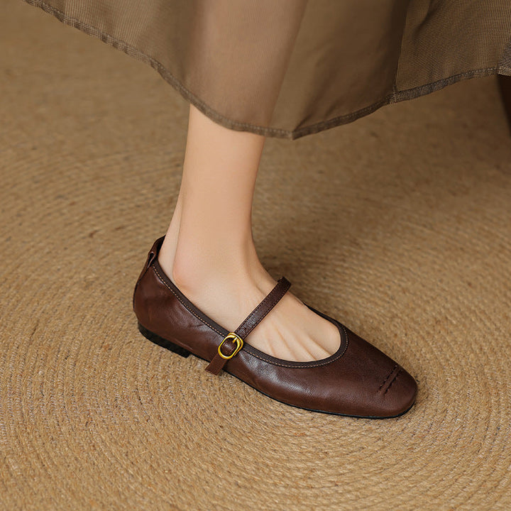 Elaine | Timeless Strap Flats