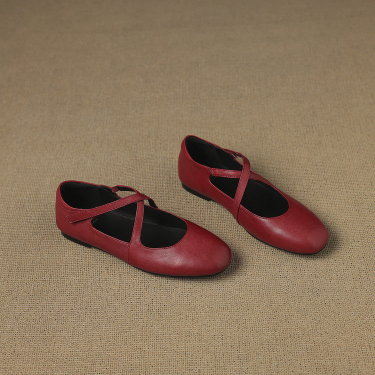 Cara | Crossover Strap Flats