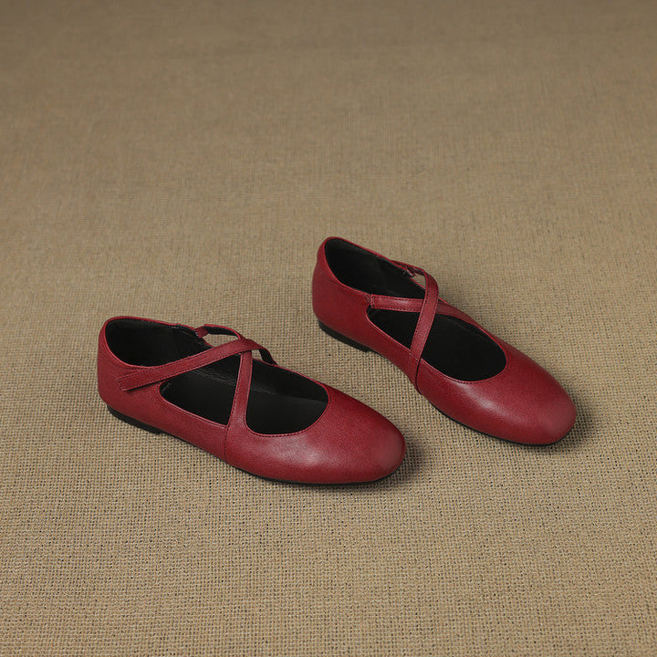 Cara | Crossover Strap Flats