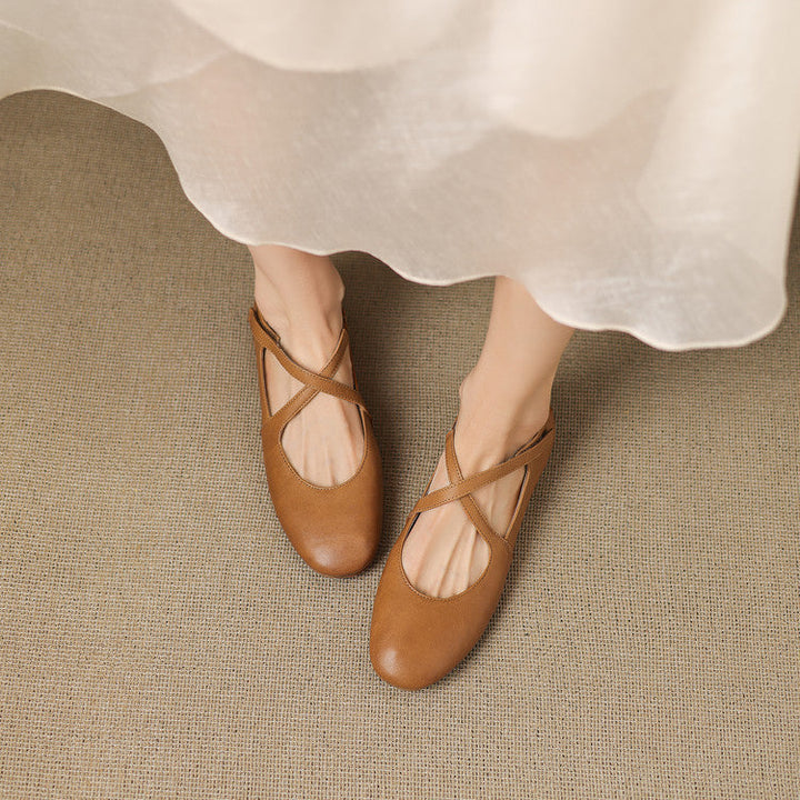 Cara | Crossover Strap Flats
