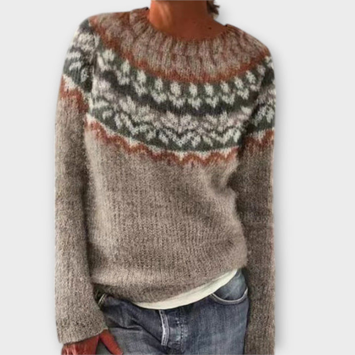 Elke | Nordic-Inspired Patterned Sweater