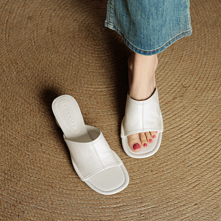 Brynn | Elegant Block-Heel Mules