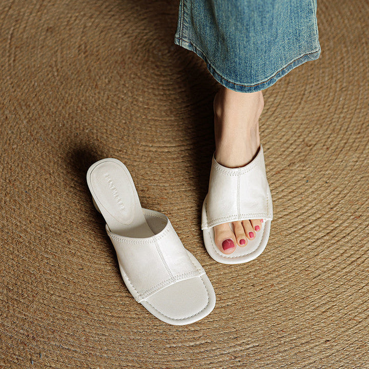 Brynn | Elegant Block-Heel Mules