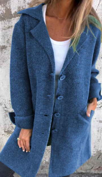 Eleanora | Longline Brushed Coat