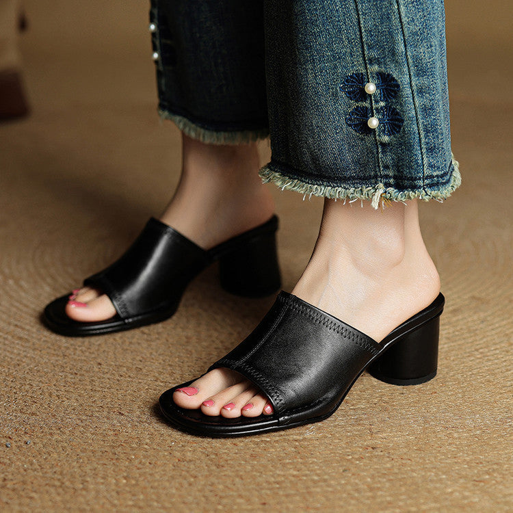 Brynn | Elegant Block-Heel Mules