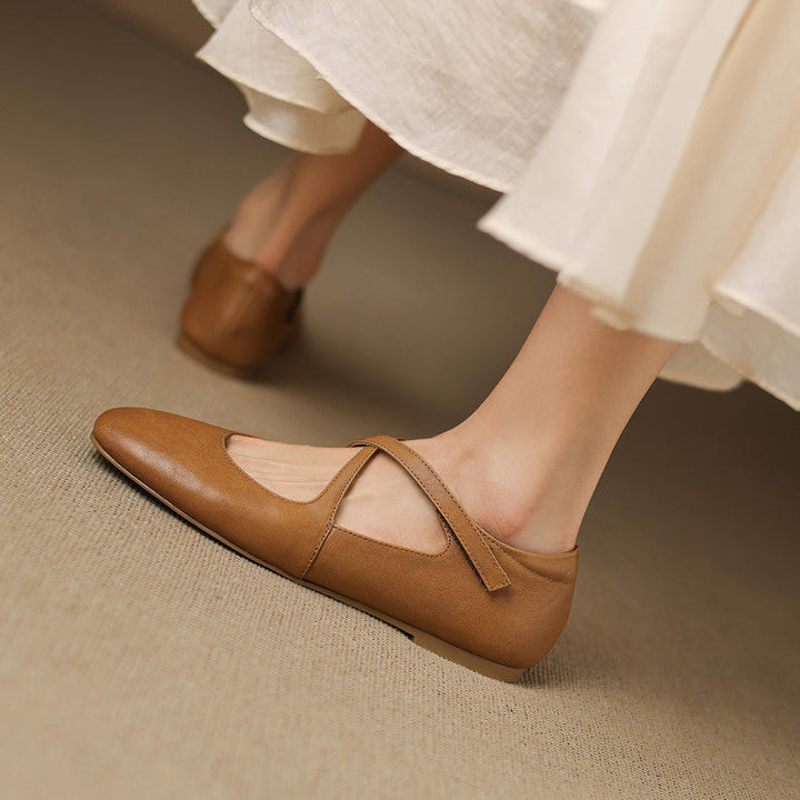 Cara | Crossover Strap Flats