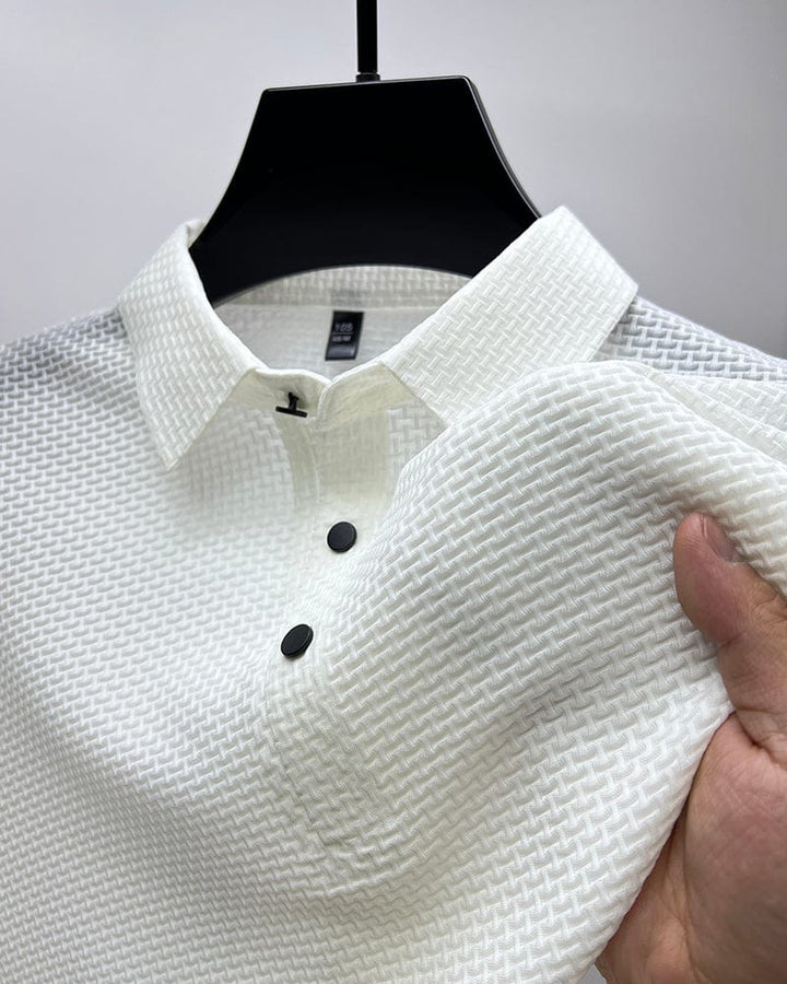 Alistair | Refined Textured Polo Shirt