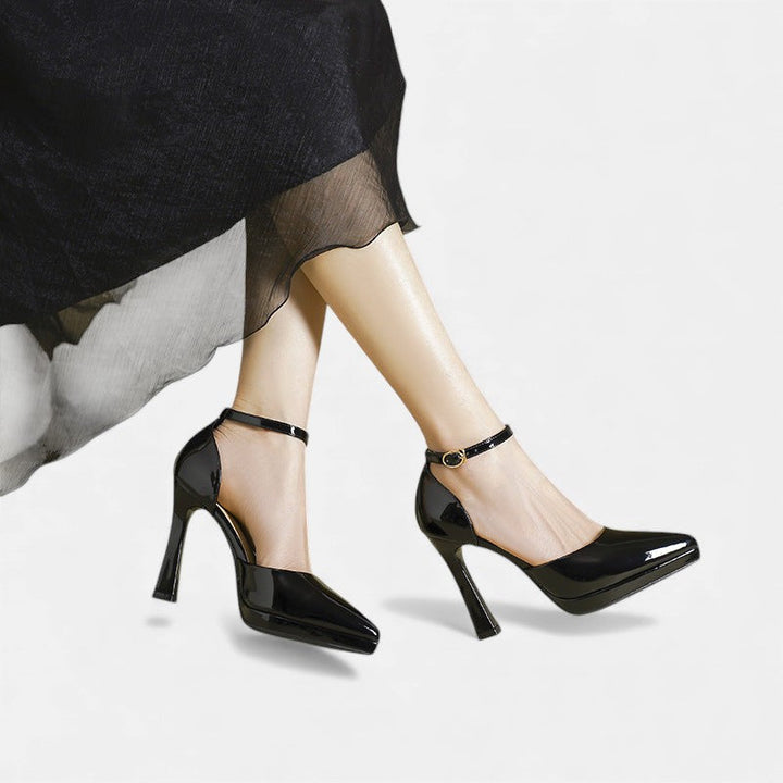 Gabrielle | Pointed Ankle-Strap Heels