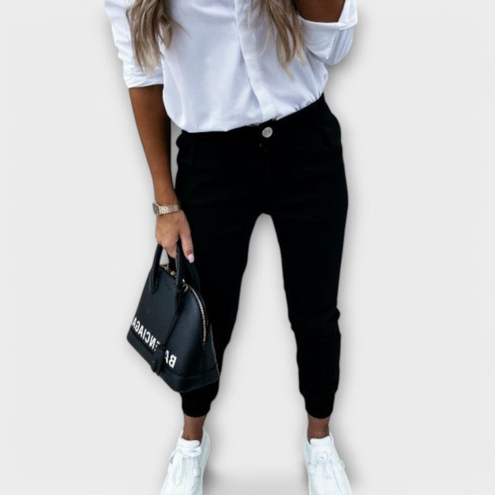 Greer | Tapered High-Waist Trousers