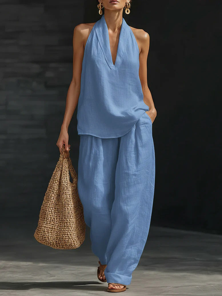 Antonia | Relaxed Halter Two-Piece Set