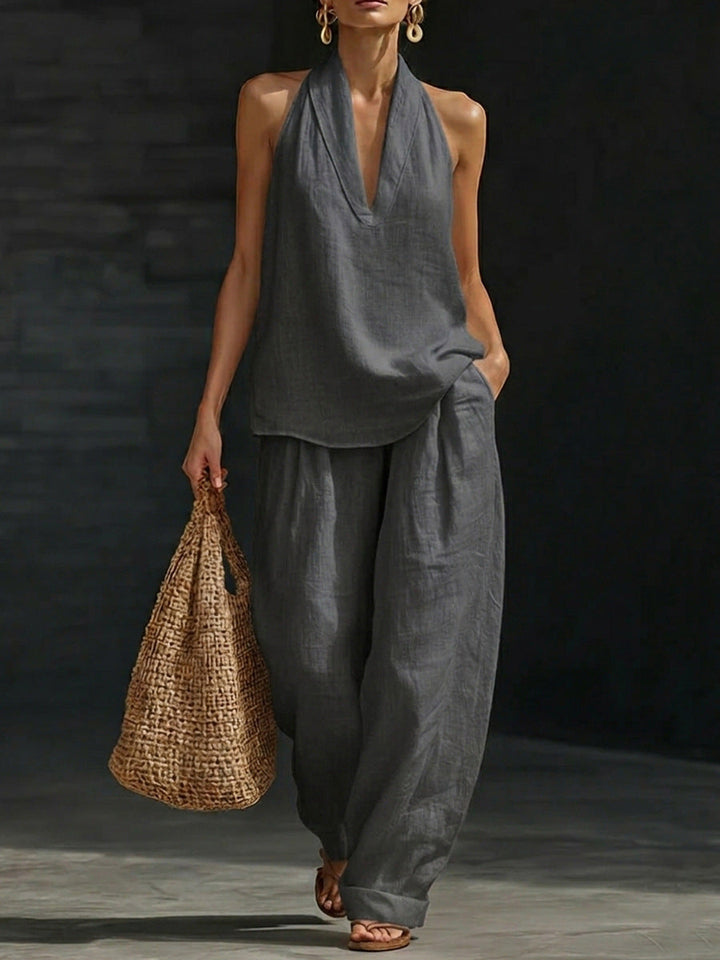 Antonia | Relaxed Halter Two-Piece Set