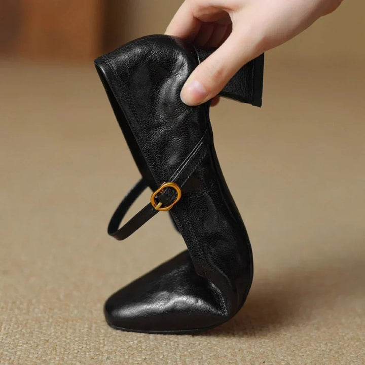 Emily | Buckled Block-Heel Mary Janes