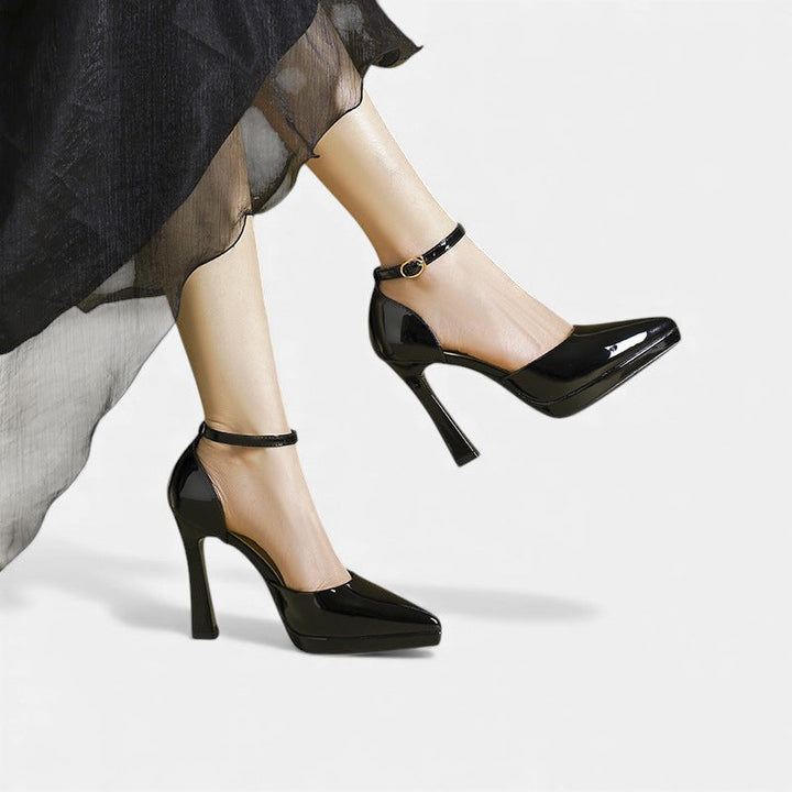 Gabrielle | Pointed Ankle-Strap Heels