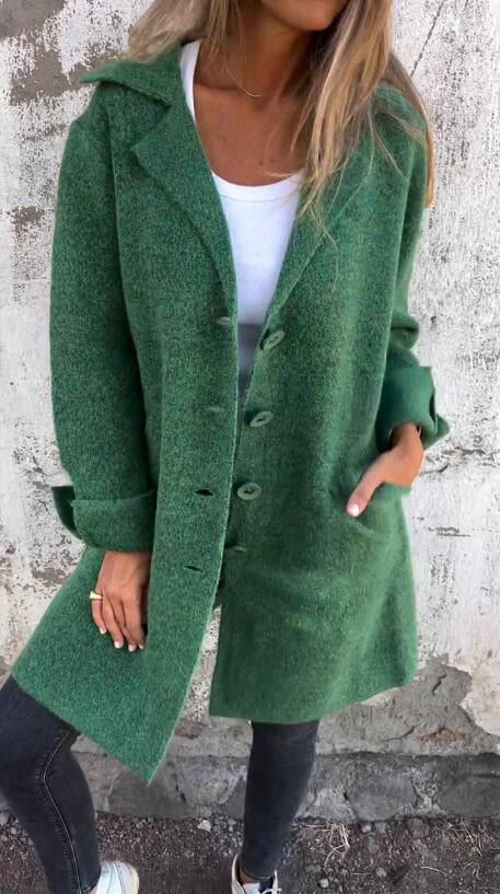 Eleanora | Longline Brushed Coat