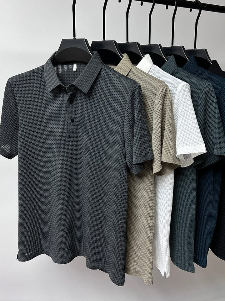 Alistair | Refined Textured Polo Shirt