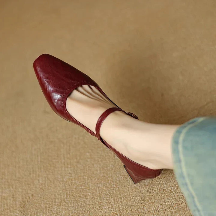 Emily | Buckled Block-Heel Mary Janes