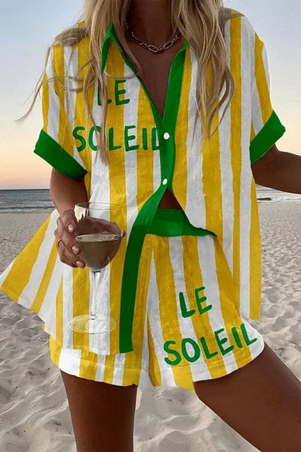 Suzette | Breezy Striped Two-Piece Set