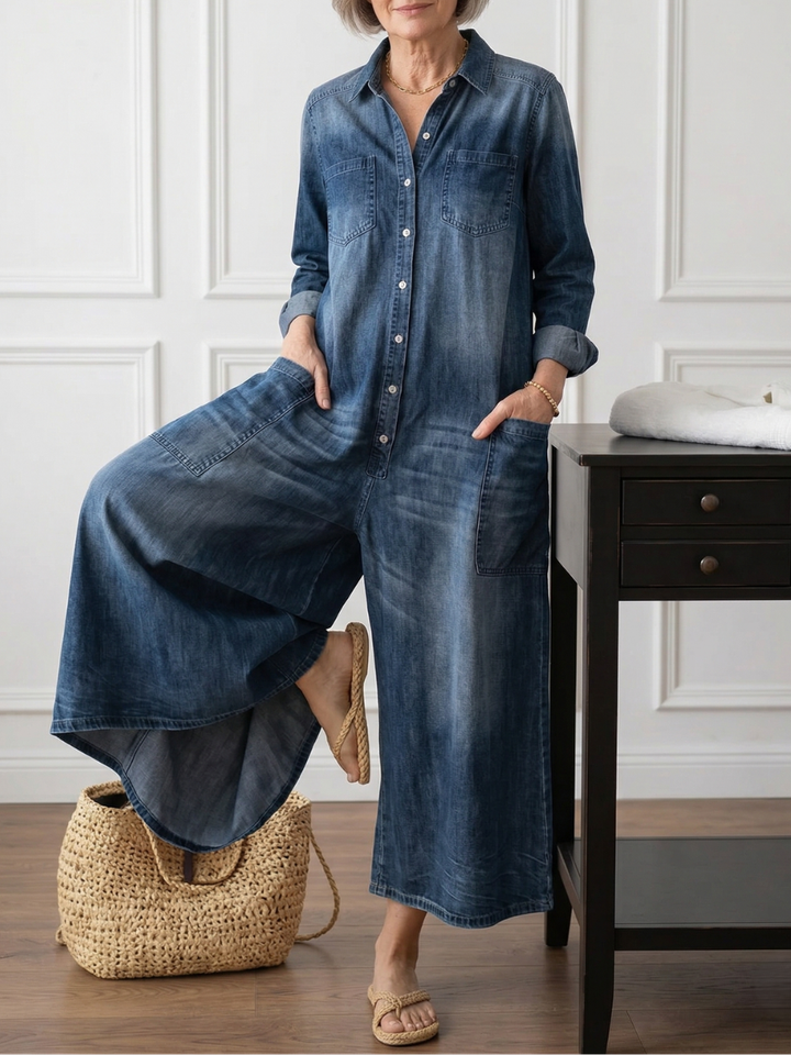 Annika | Relaxed Wide-Leg Jumpsuit