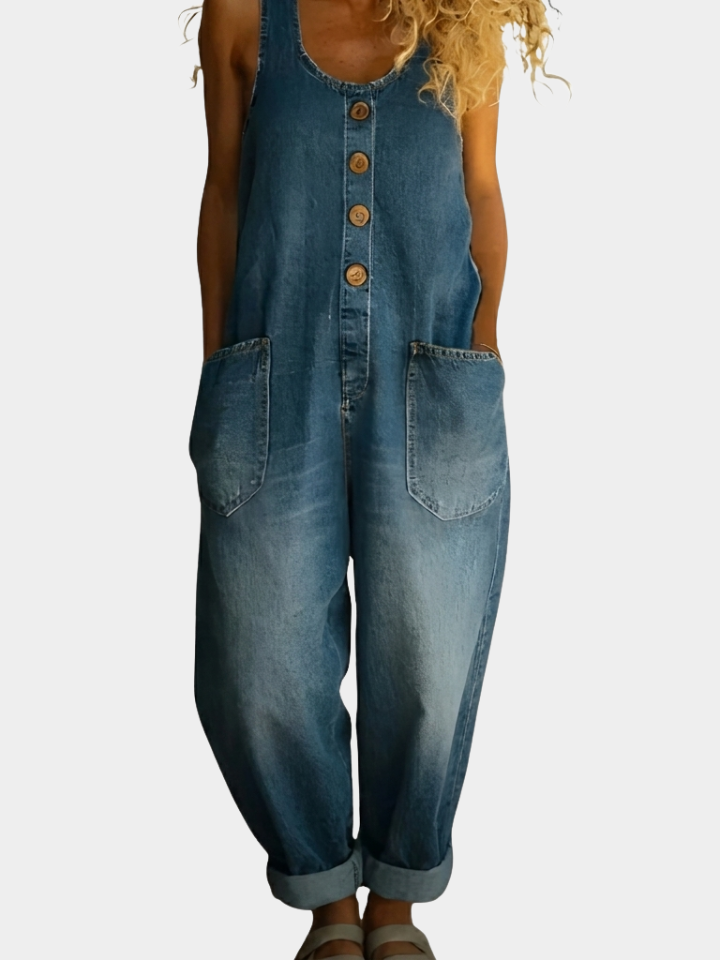Greta | Relaxed Wide-Leg Dungarees