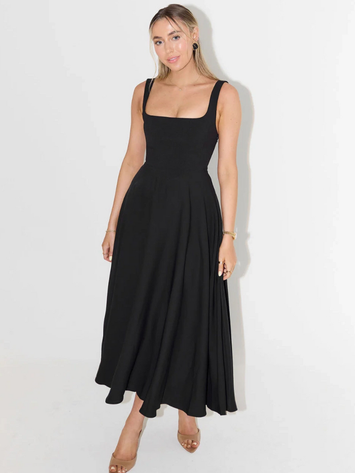 Genevieve | Timeless Fit-and-Flare Midi Dress