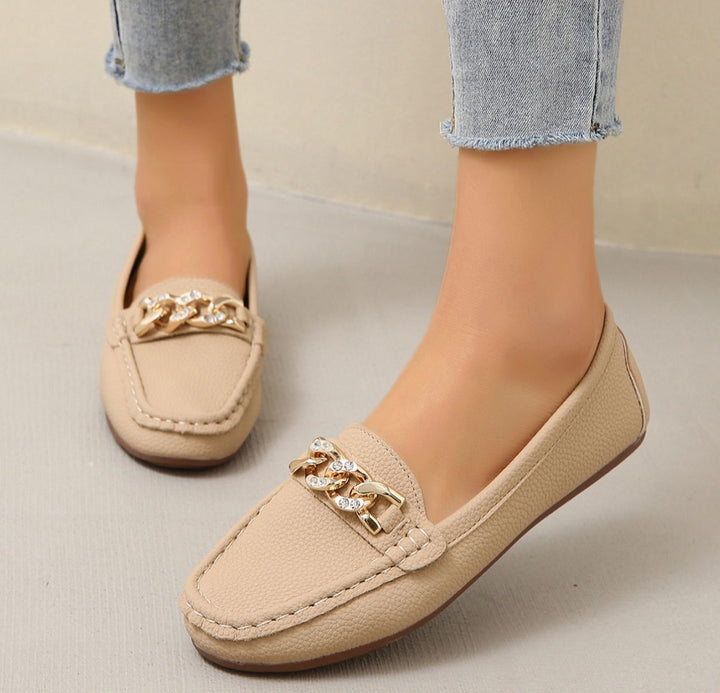 Georgiana | Buckle-Detail Flat Loafers