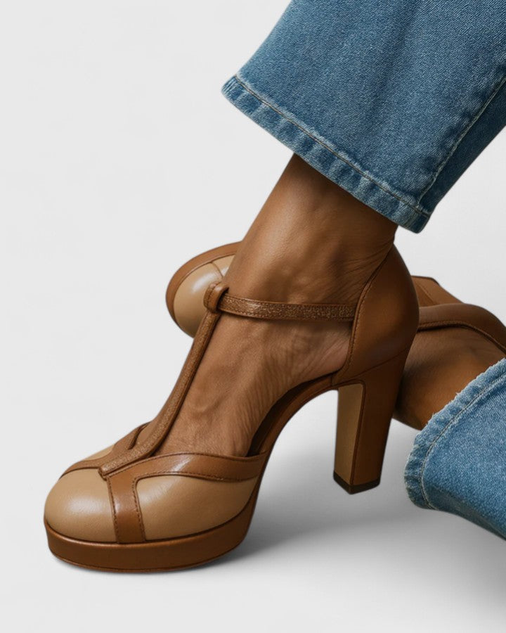 Isabelle | Elegant T-Strap Heels