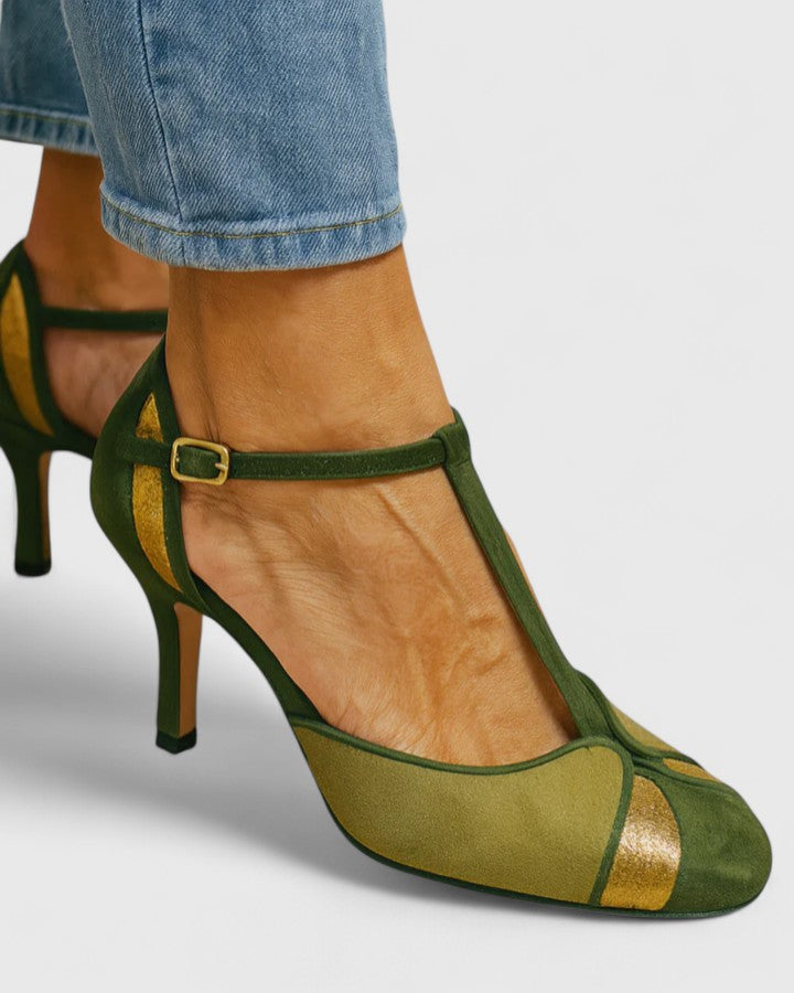 Priscilla | Elegant T-Strap Heels