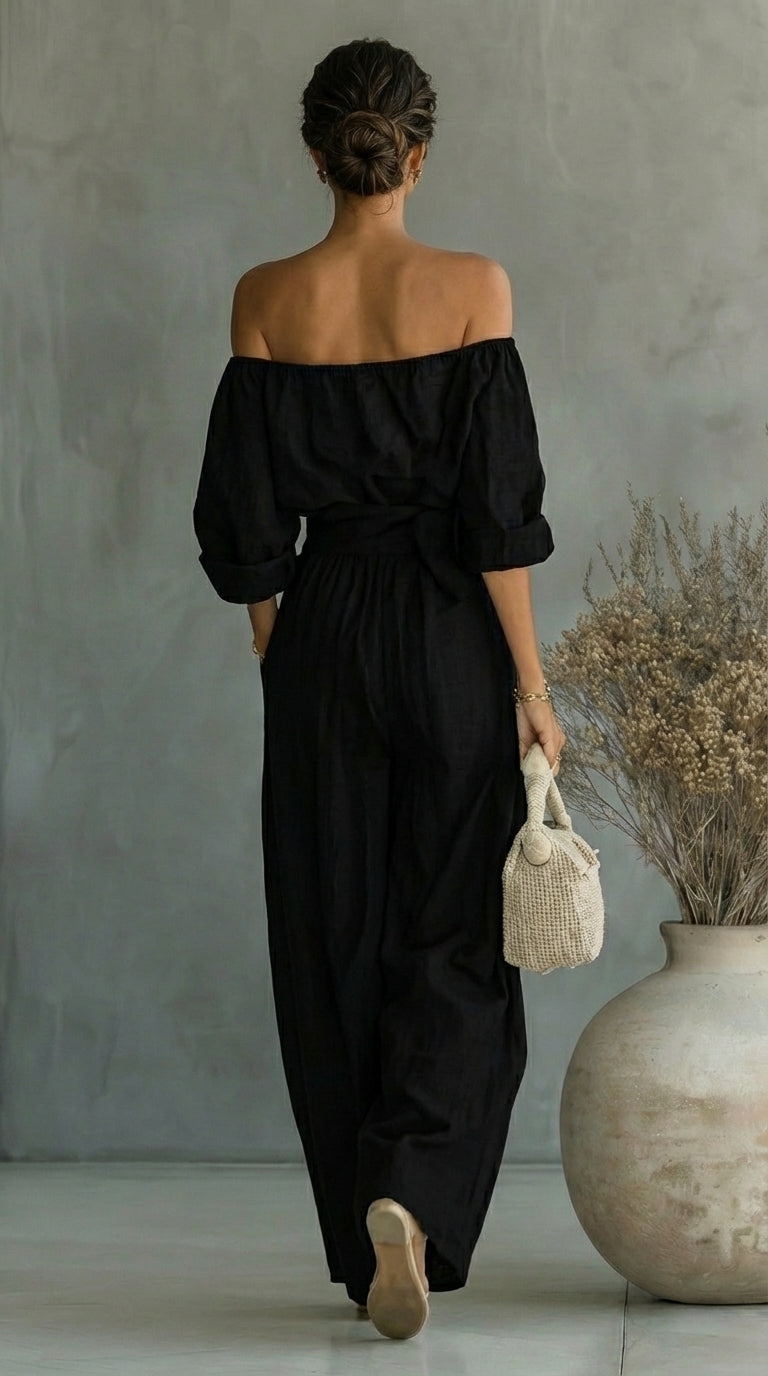 Annette | Relaxed Off-Shoulder Two-Piece Set