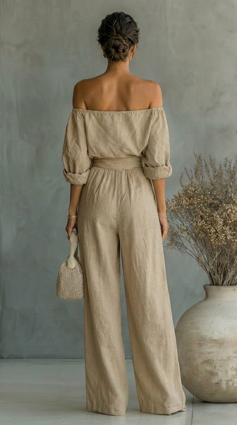 Annette | Relaxed Off-Shoulder Two-Piece Set