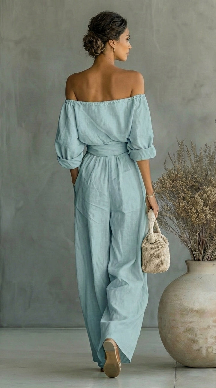 Annette | Relaxed Off-Shoulder Two-Piece Set