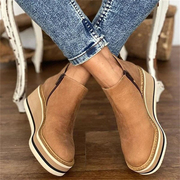 Gloria | Comfort Wedge Ankle Boots