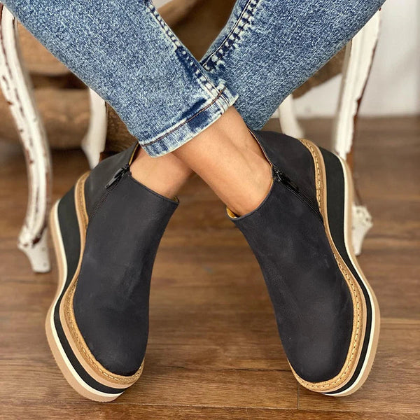Gloria | Comfort Wedge Ankle Boots