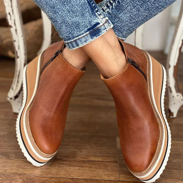Gloria | Comfort Wedge Ankle Boots