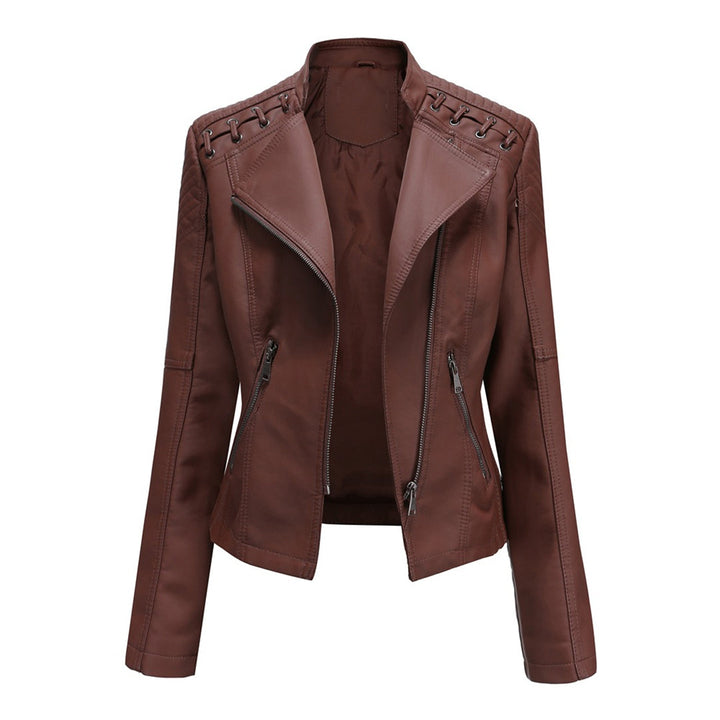Sophie | Sleek Zip-Up Moto Jacket