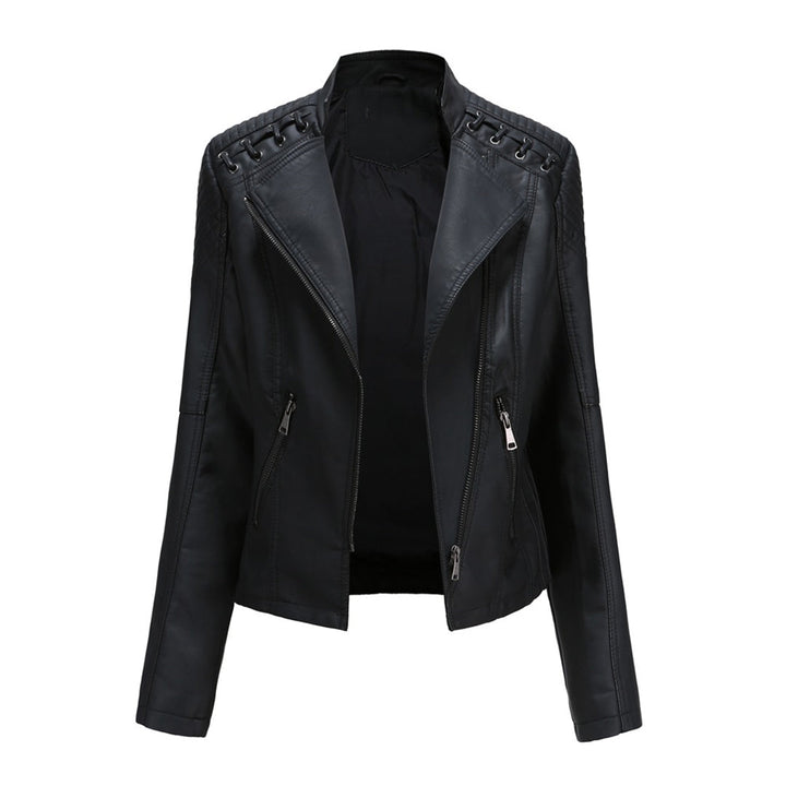 Sophie | Sleek Zip-Up Moto Jacket