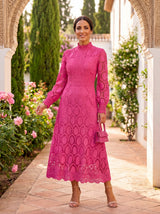 Emmeline | Elegant Lace Midi Dress