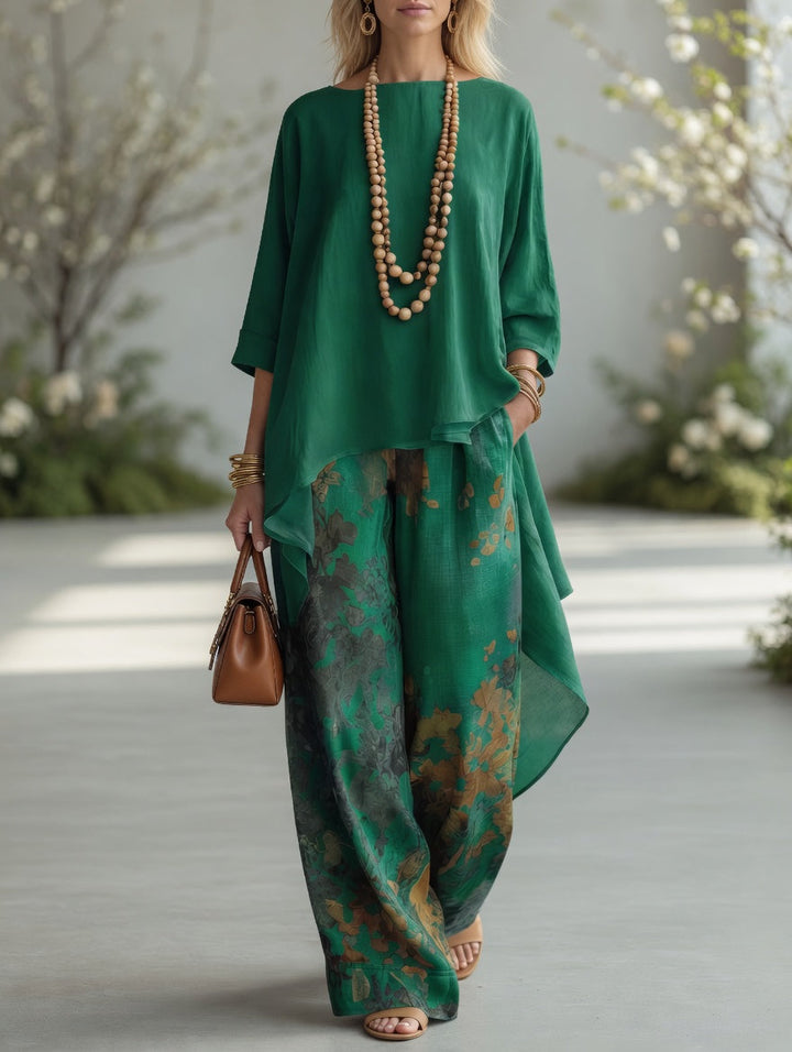 Clemence | Flowing Floral Two-Piece Set